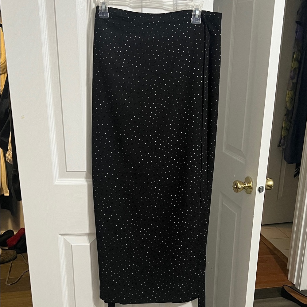 Rena Rowan Black and White Wrap Skirt